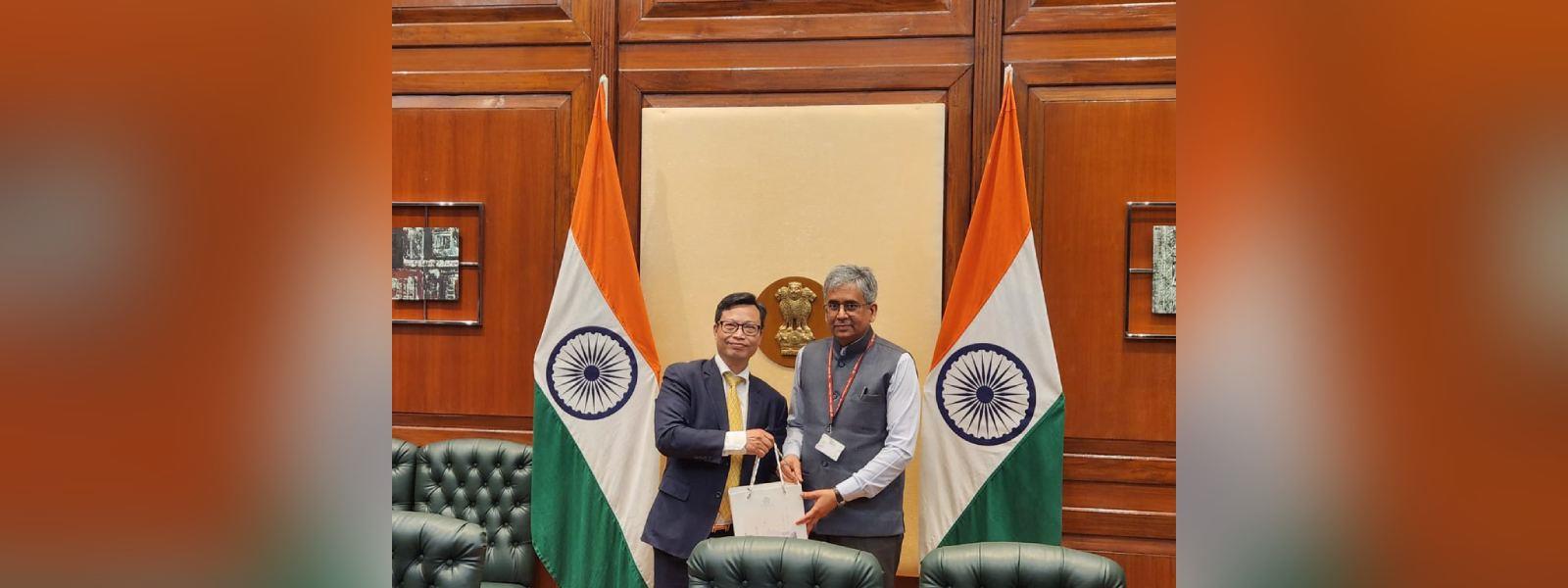 Secretary EAST Shri Saurabh Kumar met Ambassador Trinh Duc Hai, Vice Chairman, National Boundary Commission of Vietnam in New Delhi