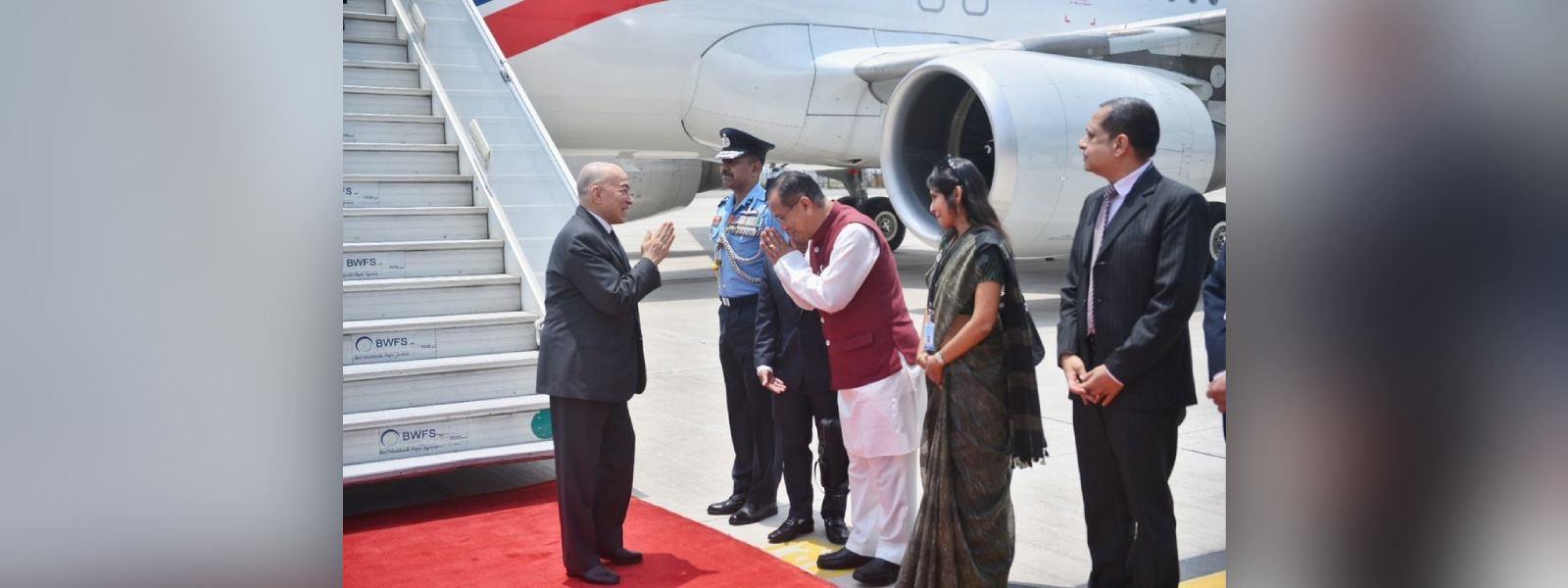 Minister of State for External Affairs Dr. Rajkumar Ranjan Singh welcomed H.M. King Norodom Sihamoni of Cambodia in New Delhi
