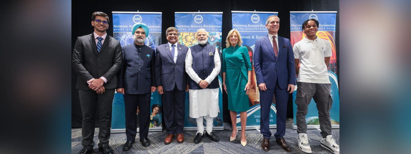 Prime Minister Shri Narendra Modi and First Lady of USA Dr. Jill Biden participated in an event focused on “India and USA: Skilling for Future” in Washington DC