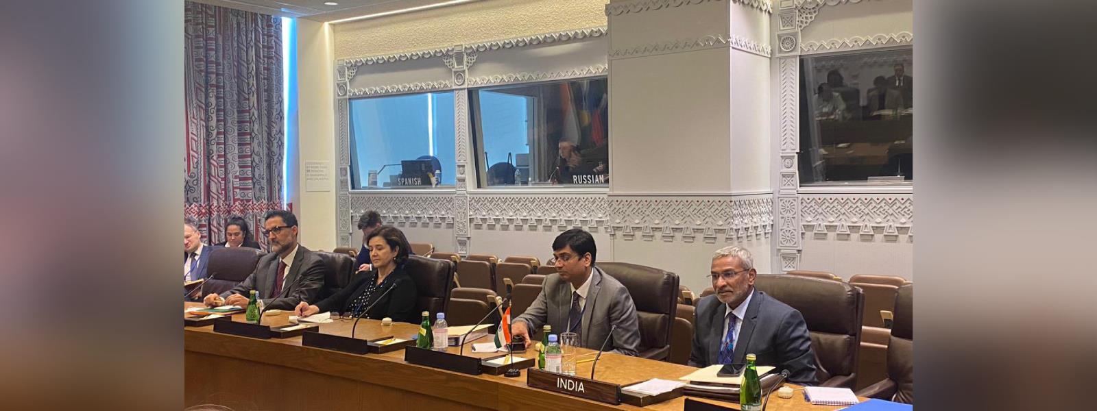 Secretary (ER) Shri Dammu Ravi led the Indian delegation at the BRICS Foreign Ministers’ Meeting held in New York on the sidelines of UNGA 78