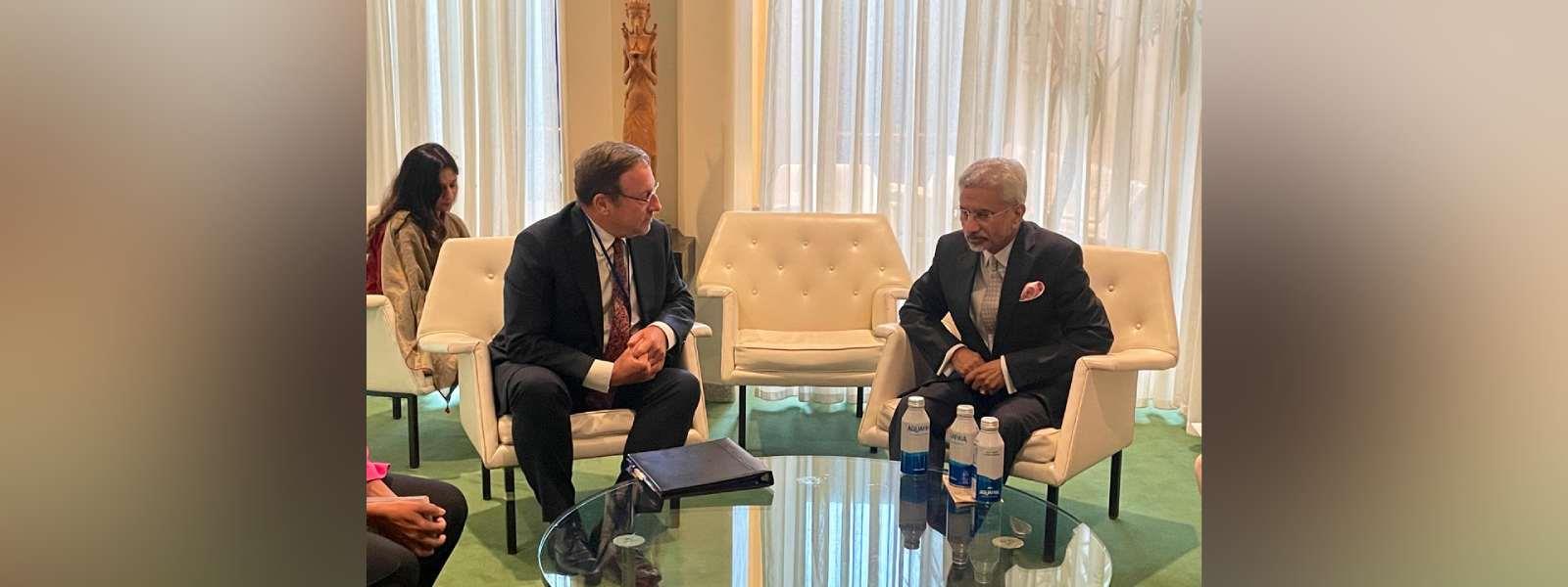 External Affairs Minister Dr. S. Jaishankar met H.E. Mr. Achim Steiner, Administrator of UNDP in New York