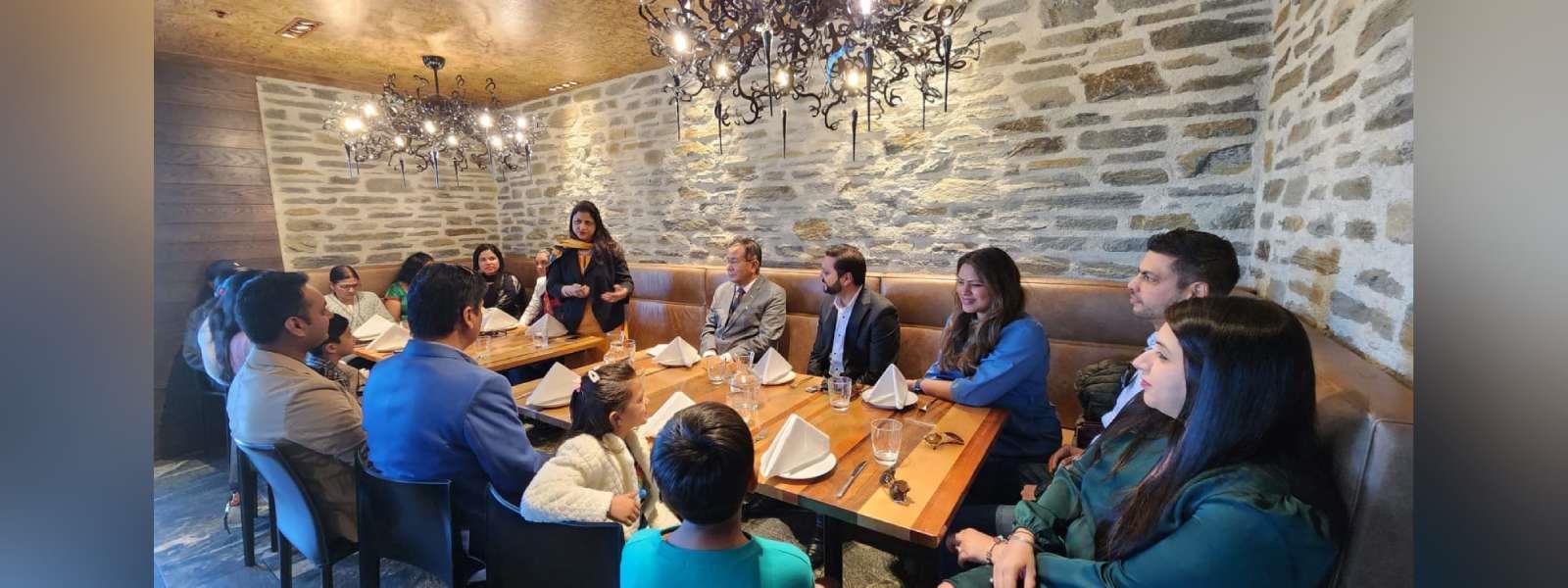 Minister of State for External Affairs Dr. Rajkumar Ranjan Singh interacted with the members of the Indian Diaspora in Queenstown, New Zealand