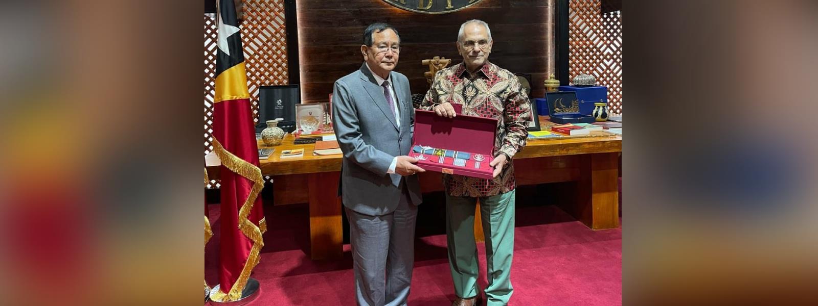 Minister of State for External Affairs, Dr. Rajkumar Ranjan Singh called on President of Timor-Leste, H.E. Mr. José Ramos-Horta in Dili