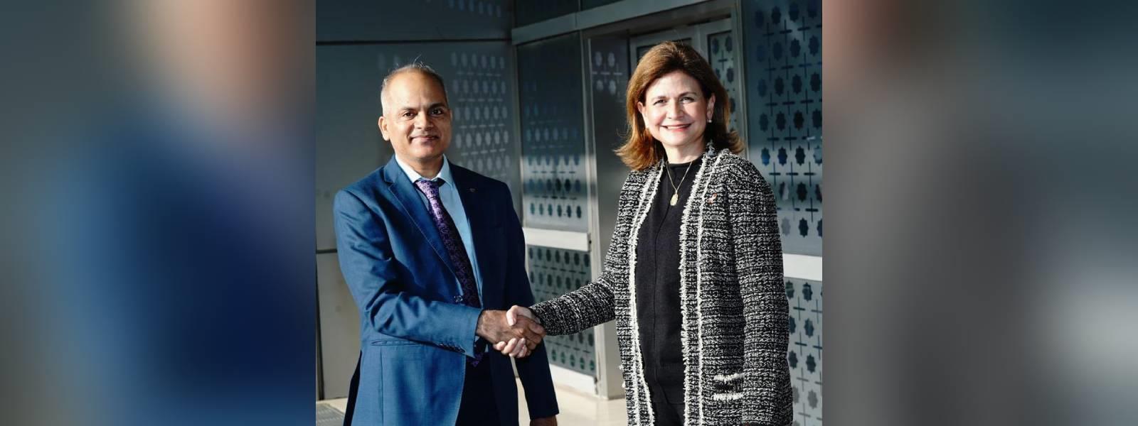 H.E. Ms. Raquel Pena, Vice President of the Dominican Republic arrived in New Delhi on an official visit to India