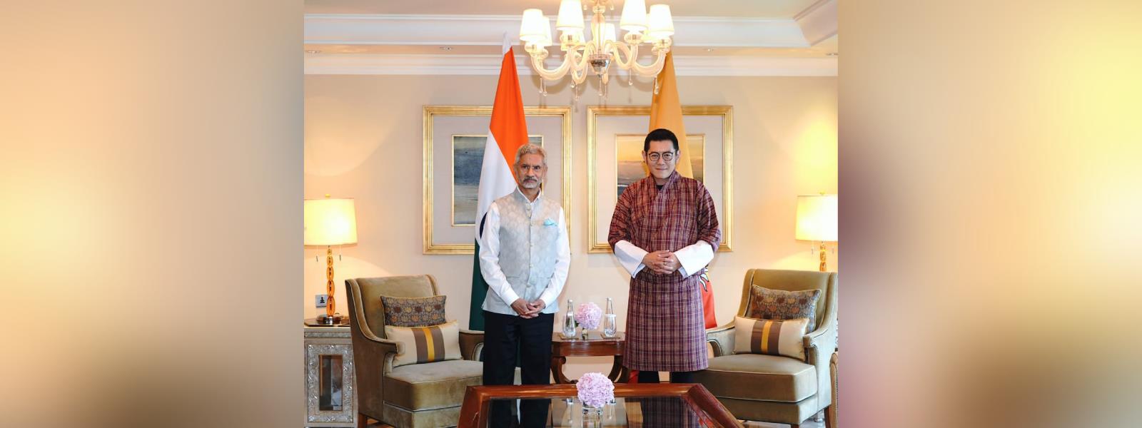 External Affairs Minister, Dr. S. Jaishankar called on H.M. the King of Bhutan, Jigme Khesar Namgyel Wangchuck in New Delhi