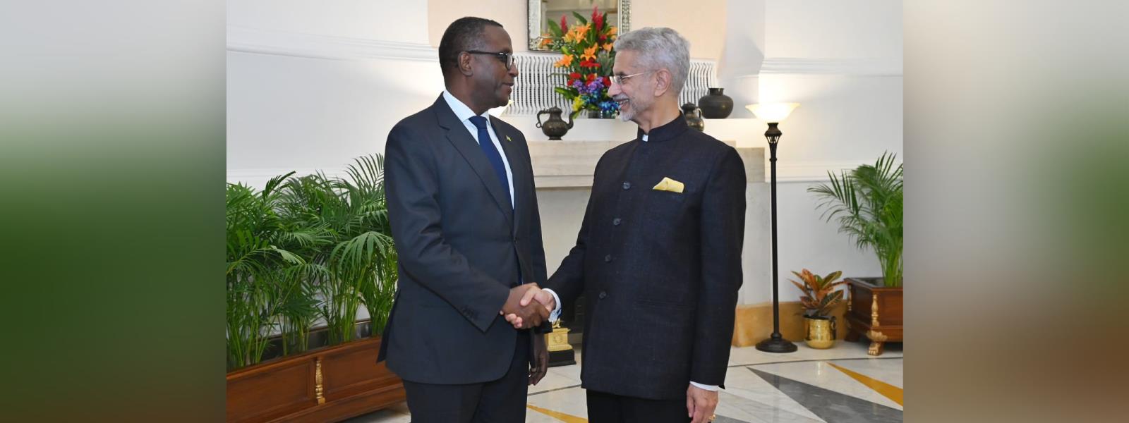 External Affairs Minister, Dr. S. Jaishankar met Minister of Foreign Affairs and International Cooperation of Rwanda, H.E. Dr. Vincent Biruta in New Delhi