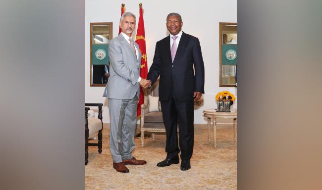 External Affairs Minister Dr. S. Jaishankar called on President of the Republic of Angola, H.E. Mr. Joao Manuel Goncalves Lourenco in New Delhi