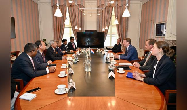External Affairs Minister Dr. S. Jaishankar held discussions with H.E. Mr. Ruben Brekelmans, Minister of Defence of the Netherlands in The Hague