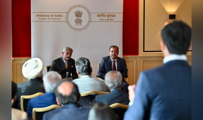 External Affairs Minister Dr. S. Jaishankar interacted with the Indian community in The Hague