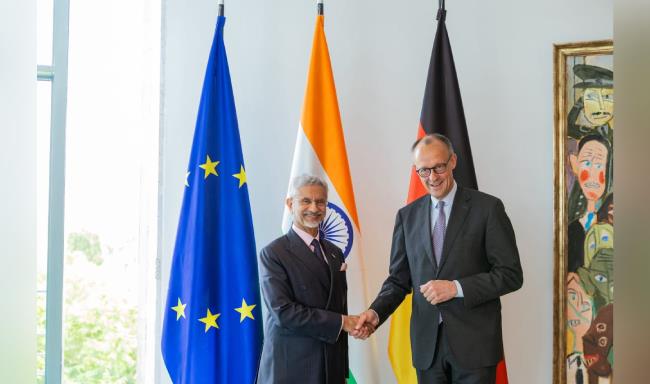 External Affairs Minister Dr. S. Jaishankar met H.E. Mr. Friedrich Merz, Chancellor of the Federal Republic of Germany in Berlin