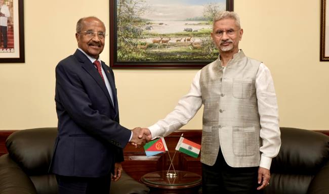 External Affairs Minister Dr. S. Jaishankar met H.E. Mr. Osman Saleh, Minister of Foreign Affairs of Eritrea in New Delhi