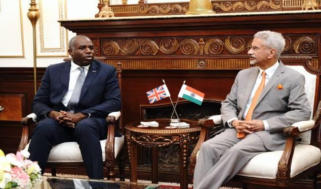 External Affairs Minister Dr. S. Jaishankar met Rt. Hon. David Lammy, Foreign Secretary of the United Kingdom in New Delhi
