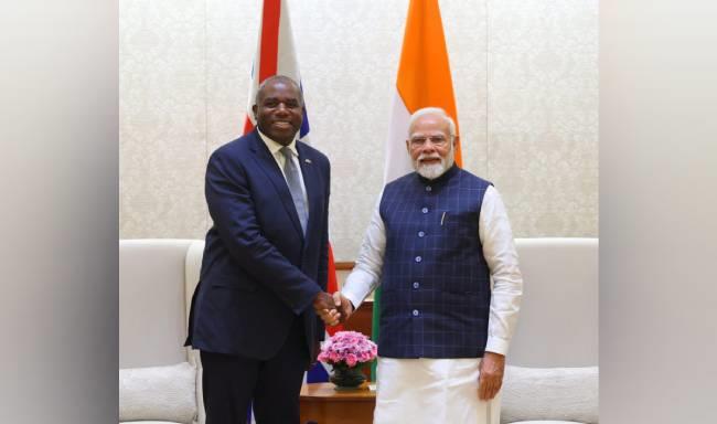 Foreign Secretary of the United Kingdom, Rt. Hon. David Lammy called on Prime Minister Shri Narendra Modi in New Delhi