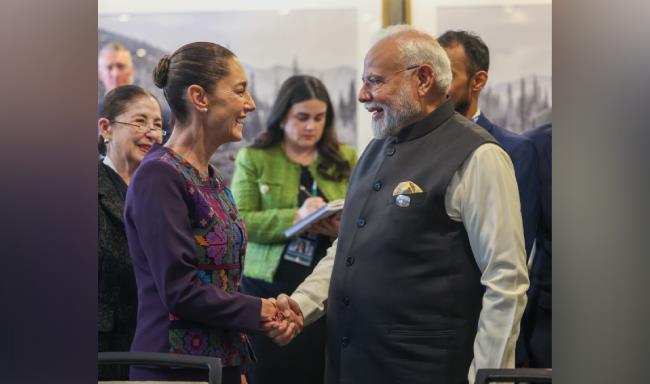 Prime Minister Shri Narendra Modi met H.E. Dr. Claudia Sheinbaum Pardo, President of Mexico on the sidelines of the G7 Summit in Kananaskis, Canada