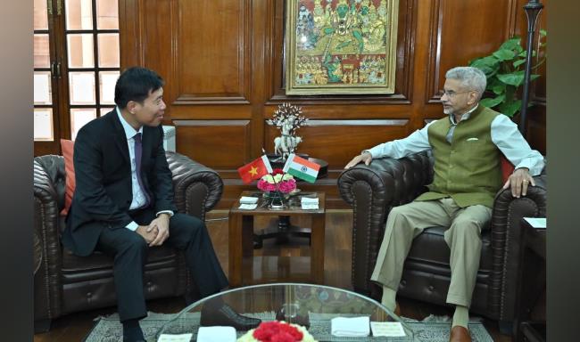 Deputy Foreign Minister of Vietnam, H.E. Mr. Nguyen Manh Cuong called on External Affairs Minister Dr. S. Jaishankar in New Delhi