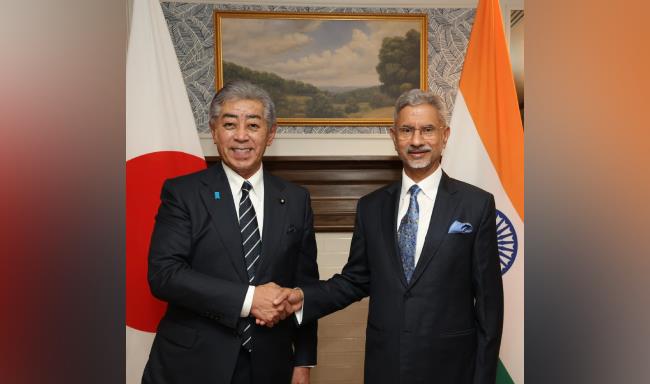External Affairs Minister Dr. S. Jaishankar met H.E. Mr. Takeshi Iwaya, Foreign Minister of Japan in New York, U.S.A