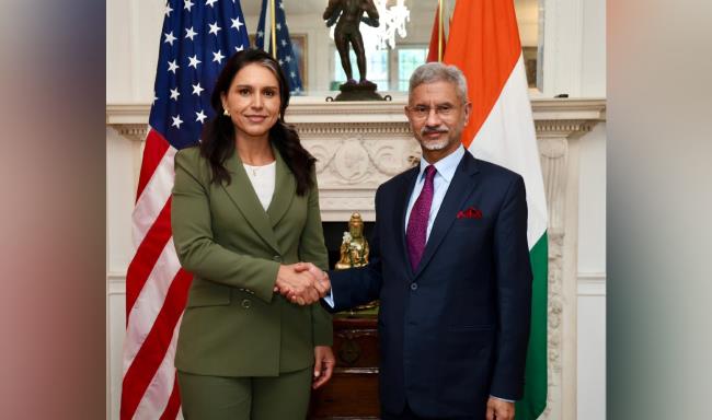 External Affairs Minister Dr. S. Jaishankar met H.E. Ms. Tulsi Gabbard, Director of National Intelligence of United States in Washington, D.C.
