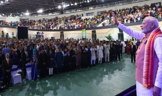 Prime Minister Shri Narendra Modi interacted with the Indian diaspora in Trinidad and Tobago