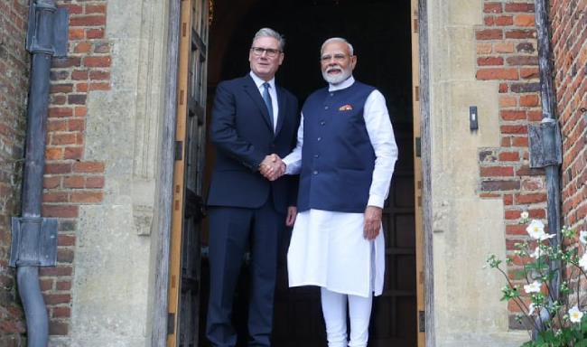 Prime Minister Shri Narendra Modi met Rt. Hon. Sir Keir Starmer, Prime Minister of the United Kingdom at the Chequers Estate in London