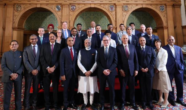 Prime Minister Shri Narendra Modi and Rt. Hon. Sir Keir Starmer, Prime Minister of the United Kingdom, met with business leaders from India and the UK following the signing of the historic India–UK Comprehensive Economic and Trade Agreement (CETA) in London