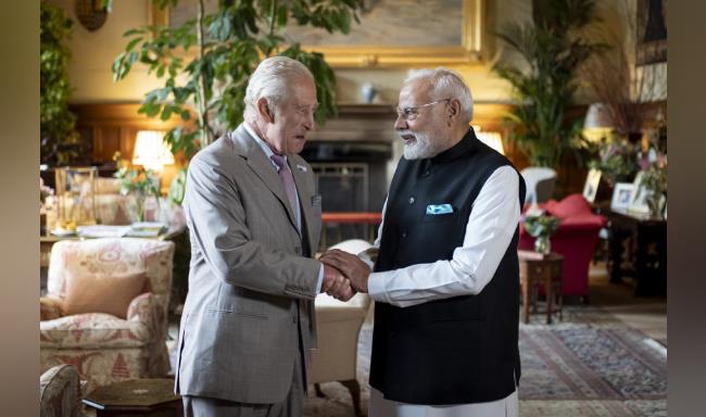 Prime Minister Shri Narendra Modi called on His Majesty King Charles III of the United Kingdom at Sandringham Estate in England
