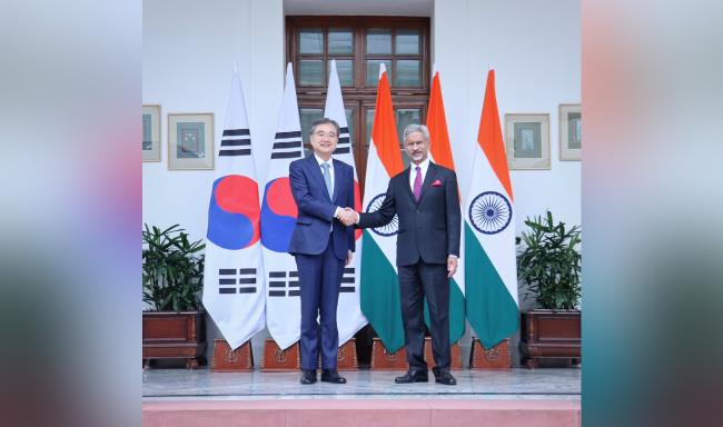 External Affairs Minister Dr. S. Jaishankar met H.E. Mr. Cho Hyun, Minister of Foreign Affairs of the Republic of Korea in New Delhi
