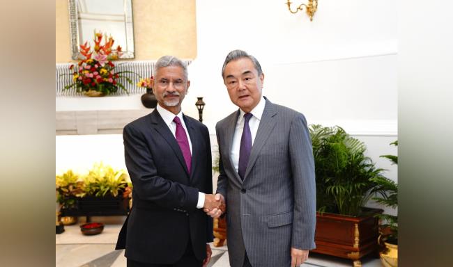 External Affairs Minister Dr. S. Jaishankar met H.E. Mr. Wang Yi, Minister of Foreign Affairs of China in New Delhi