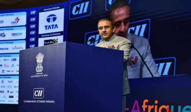 Minister of State for External Affairs, Shri Kirti Vardhan Singh addressed the 20th CII India–Africa Business Conclave in New Delhi