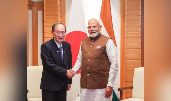 Prime Minister Shri Narendra Modi met Mr. Yoshihide Suga, former Prime Minister of Japan and Chairman of Japan-India Association (JIA) in Tokyo, Japan
