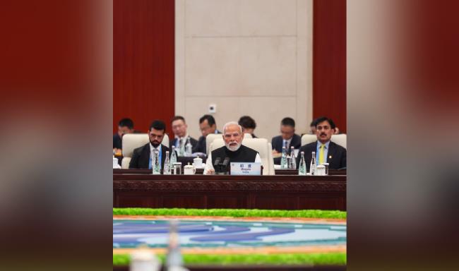 Prime Minister Shri Narendra Modi addressed the 25th Meeting of the Council of Heads of State of the Shanghai Cooperation Organization (SCO) held in Tianjin, China