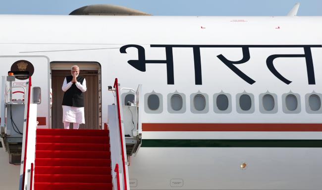 Prime Minister Shri Narendra Modi departed for New Delhi after concluding a fruitful SCO Summit in Tianjin, China