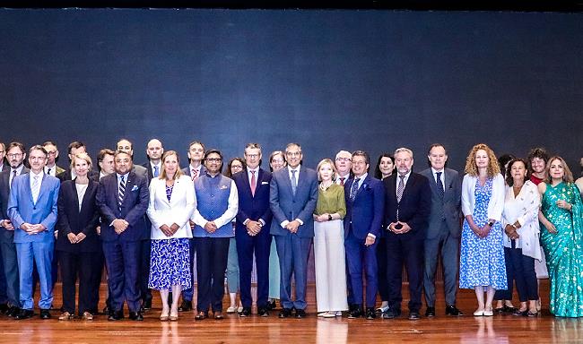 Foreign Secretary, Shri Vikram Misri met with the EU Political and Security Committee (PSC) delegation led by Ambassador Delphine Pronk, Chair of the PSC during its first-ever visit to Asia in New Delhi