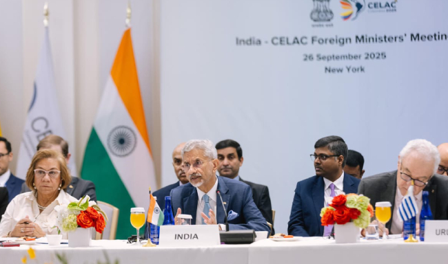External Affairs Minister Dr. S. Jaishankar co-chaired the India–CELAC Foreign Ministers’ Meeting along with H.E. Ms. Rosa Yolanda Villavicencio, Minister of Foreign Affairs of Colombia in New York