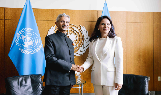 External Affairs Minister Dr. S. Jaishankar met H.E. Ms. Annalena Baerbock, President of the 80th Session of the United Nations General Assembly in New York