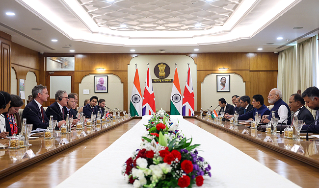 Prime Minister Shri Narendra Modi held discussions with The Rt. Hon. Sir Keir Starmer, Prime Minister of the United Kingdom in Mumbai