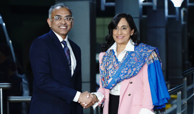 Minister of Foreign Affairs of Canada, H.E. Ms. Anita Anand arrived in New Delhi on an official visit
