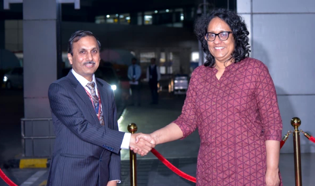 Prime Minister of Sri Lanka, H.E. Dr. Harini Amarasuriya arrived in New Delhi on her maiden official visit to India