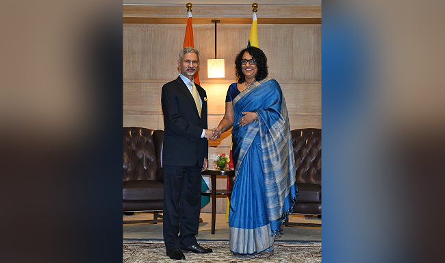External Affairs Minister Dr. S. Jaishankar called on H.E. Dr. Harini Amarasuriya, Prime Minister of Sri Lanka in New Delhi