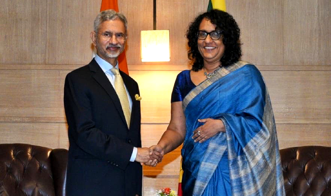 External Affairs Minister Dr. S. Jaishankar called on H.E. Dr. Harini Amarasuriya, Prime Minister of Sri Lanka in New Delhi