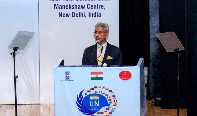 External Affairs Minister Dr. S. Jaishankar addressed the United Nations Troop Contributing Countries Chiefs’ Conclave in New Delhi