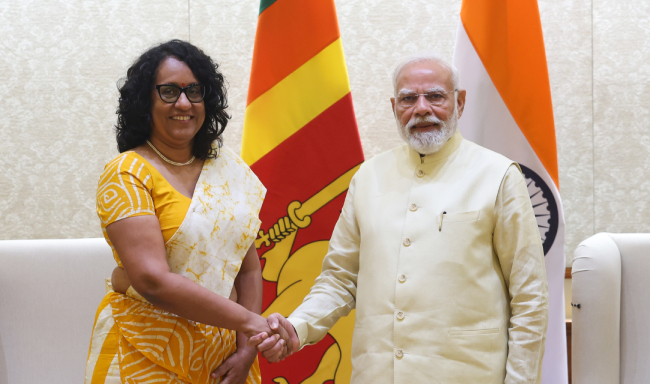 Prime Minister of Sri Lanka, H.E. Dr. Harini Amarasuriya called on Prime Minister Shri Narendra Modi in New Delhi