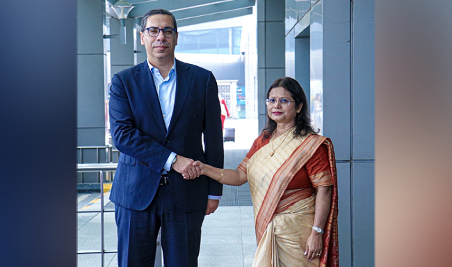 Minister of Foreign Affairs of the Republic of Cyprus, H.E. Mr. Constantinos Kombos arrived in New Delhi on his first official visit