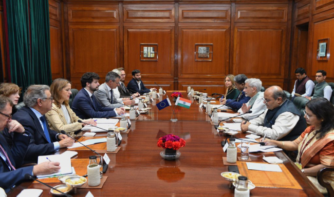 External Affairs Minister Dr. S. Jaishankar held discussions with the delegation of the European Parliament’s Committee on International Trade in New Delhi