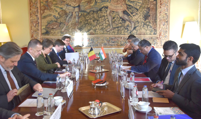 The 3rd round of Foreign Office Consultations (FOC) between India and Belgium co-chaired by Secretary (West) Shri Sibi George and H.E. Ms. Theodora Gentzis, President of the Board of the Belgian Ministry of Foreign Affairs held in Brussels