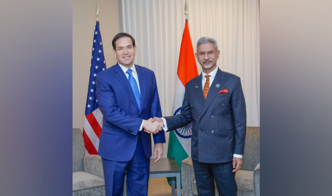External Affairs Minister Dr. S. Jaishankar met H.E. Mr. Marco Rubio, Secretary of State of the United States on the sidelines of the G7 Foreign Ministers’ Meeting in Niagara, Canada