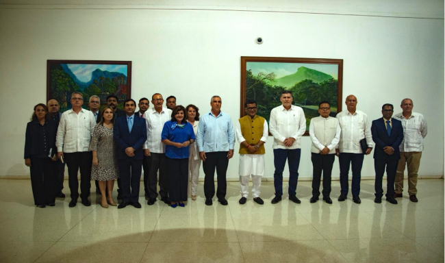 Minister of State for External Affairs Shri Pabitra Margherita met Deputy Prime Ministers of Cuba H.E. Mr. Oscar Perez-Oliva Fraga and H.E. Mr. Eduardo Martinez Diaz in Havana, Cuba