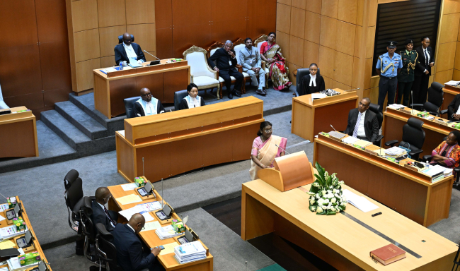 President Smt. Droupadi Murmu addressed the National Assembly of Botswana in Gaborone