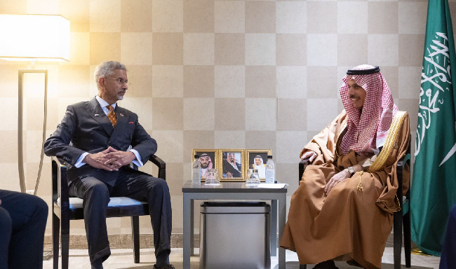 External Affairs Minister Dr. S. Jaishankar met H.H. Prince Faisal bin Farhan, Foreign Minister of the Kingdom of Saudi Arabia on the sidelines of the G7 Foreign Ministers’ Meeting in Niagara, Canada