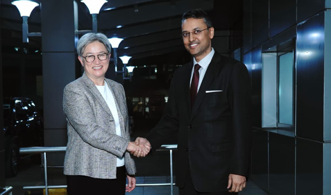 ऑस्ट्रेलिया की विदेश मंत्री महामहिम सुश्री पेनी वोंग 16वें विदेश मंत्री फ्रेमवर्क डायलॉग की सह-अध्यक्षता करने के लिए नई दिल्ली पहुंचीं