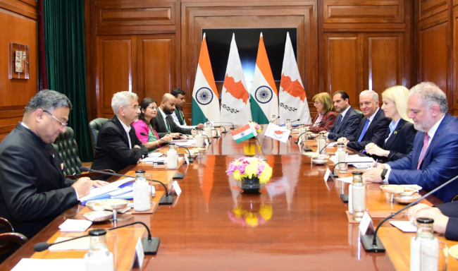 External Affairs Minister Dr. S. Jaishankar held discussions with H.E. Ms. Annita Demetriou, President of the House of Representatives of Cyprus in New Delhi